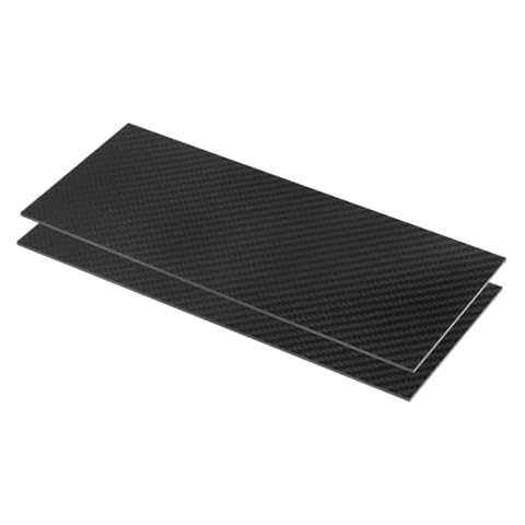 sourcing map 2 Pcs 3K Carbon Fiber Sheets Cover