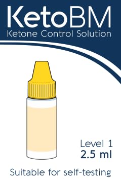 KetoBM Ketone Control Solution, Level 1, 2.5 ml, for Blood Glucose and Ketone Monitoring System