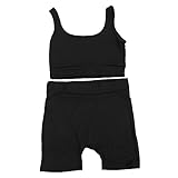ANDRESLAD 1ensemble Vêtements De Yoga Kit De Sport Respirant Avec Débardeur Et Shorts...