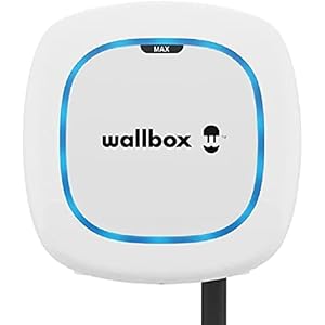 Wallbox Pulsar Max oplader voor elektrische voertuigen (11 kW, type 2, WLAN, Bluetooth, OCPP, indoor/outdoor, 5 m, eenvoudige installatie) wit