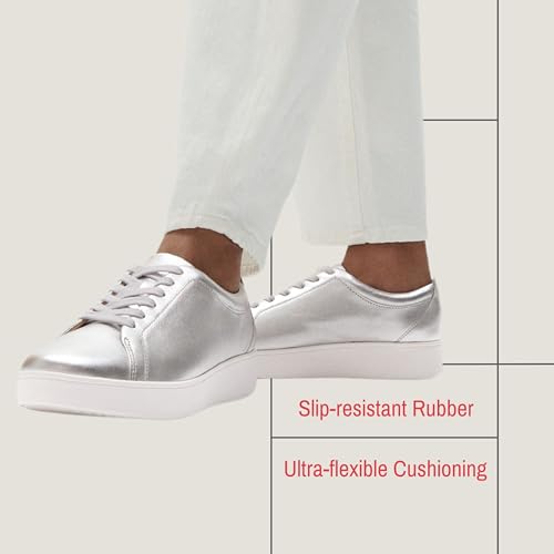 Image of FitFlop Womens Rally Leather Sneakers