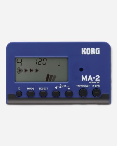 Miniatura 6 de Korg Ma-2 - Metrónomo Digital De Bolsillo Con Pantalla Lcd, Azul Y Negro