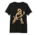 Dog Playing Hockey On Ice Fun Sports Dog Fan Vintage Design Premium Tri-Blend T-Shirt