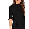 Verdusa-Womens-Elegant-Ribbed-Knit-Bell-Sleeve-Fit-and-Flare-Midi-Dress Verdusa Women's Elegant Ribbed Knit Bell Sleeve Fit and Flare Midi Dress Black L
