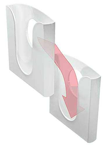 Leitz Presenter Set, 4 Fächer, System zur Auslage und Aufbewahrung von Informationsmaterial wie Kataloge und Prospekte, Transparent, 54000002