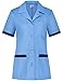 B-well Gabi Blouse Medicale Femme Blouse de Travail Femme Uniforme Médical Femme Manches Courtes Col en V avec Boutons - Bleu - X-Small