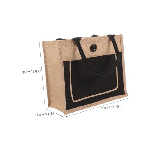 Bolsa de yute minkissy: arpillera reutilizable de gran capacidad para compra 2