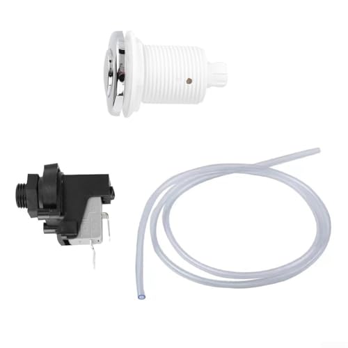Kit de commutateur d'air 16 A pour baignoires et spas, bouton poussoir avec régulateur de pression rotatif, régulateur de débit pneumatique avec tuyau en PVC