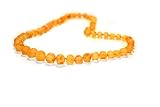 Unpolished(Raw) Baltic Amber Necklaces for Adults - 17.7 inches (45 cm) - Hand-Made from...