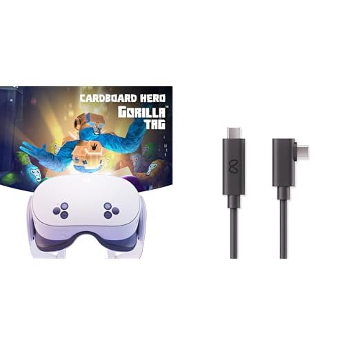 Meta Quest 3S 128 GB – Gorilla Tag Cardboard Hero + Link Kabel