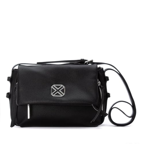 XTI 184464, Bolso Bandolera para Mujer, Negro, pequeño XTI 184464, Bolso Bandolera para Mujer, Negro, pequeño