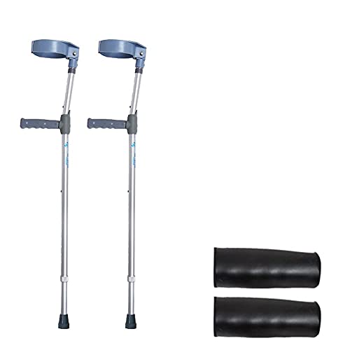 Stampella ascellare per Adulti, Camminata Pieghevole Portatile, stampella telescopica Regolabile a Forma di F per Anziani disabili