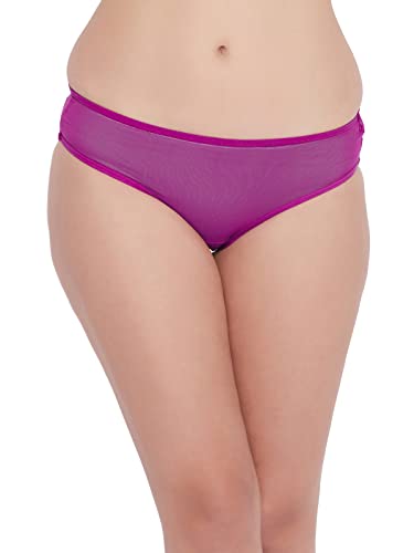 Image of Clovia Women's Low Waist Bikini Panty in Purple