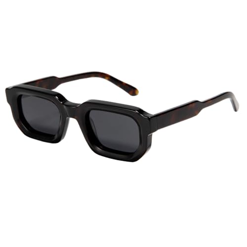 Trendy Rectangle Sunglasses for Women and Men, High Definition Clarity, UV Protection, and Glare Reduction A037