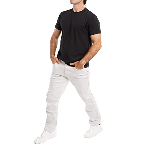 Kenneth Cole Mens Jeans Athletic Fit - Roomier Fit in Waist, Hip, and Thighs - Flexible Stretch Denim - Straight Leg Jeans3