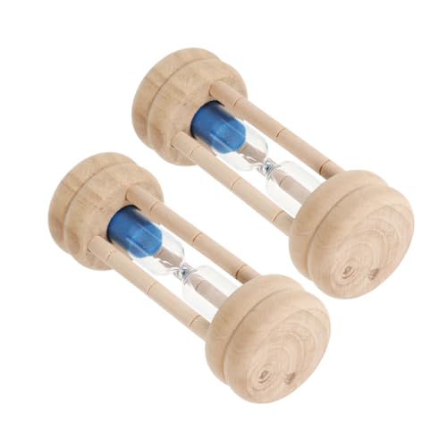 Cabilock 2 pezzi Minuti per Lavarsi Denti Timer Sabbia Colorata per Attività Didattiche Decorativa Ufficio