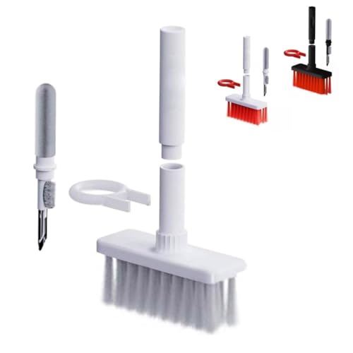 Escova De Limpeza Multifuncional Teclado Fone 5 Em 1 (Cores Sorti...