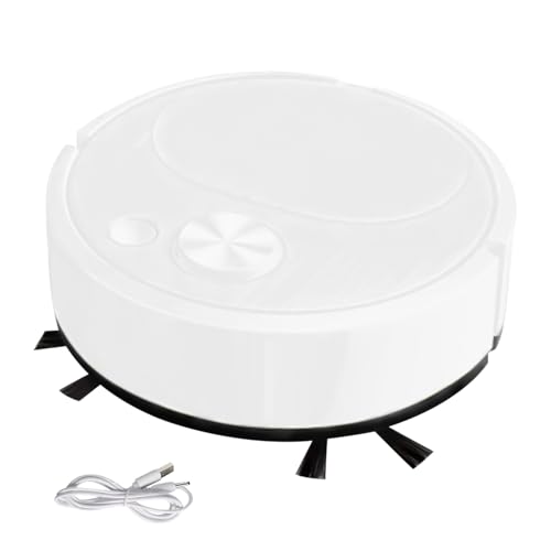 gifyym Aspirapolvere Robot Intelligente USB 3 In 1 - Ricarica Automatica E Funzione Di Pulizia | Mini Robot Compatto Per Casa, Ufficio, Appartamento, Dormitorio, Ideale Per Pavimenti E Di Animali D