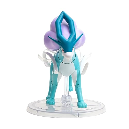 Image of POKEMON SELECT SUPER-ARTICULATED SUICUNE - 6-Inch Suicune Figure with Over 15 Points of Articulation