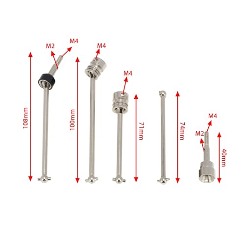 Arbre de transmission 104001 en métal pour réparer et renforcer votre voiture RC 1/10 - 3