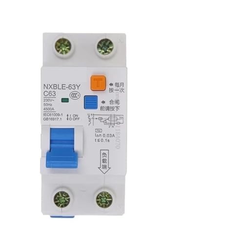 Disjoncteur différentiel 16A NXBLE-63Y avec protection 10mA CHINT