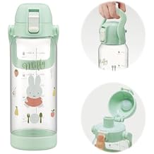 Skater PDMK10-A Drink Marker Bottle, 3.3 fl oz 1 L, Easy To See What You Drink At A Glance, Includes Handle, Plastic Water Bottle, Miffy