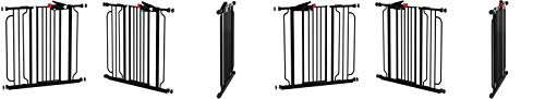 Regalo Easy Step Extra Tall Walk Thru Baby Gate, Bonus Kit, Includes 4-Inch Extension Kit, Pressure Mount Kit And Wall Cups And Mounting Kit, Black, 4 Count (Pack Of 1) #TOP4