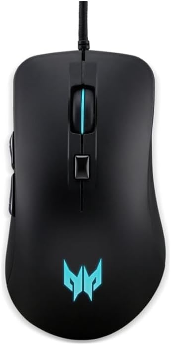 Acer Predator Cestus 310 Wired Gaming Mouse (Pixart 3519 Sensor/4200 dpi/6 Buttons/4 Colored LED Breath Light Backlit in Scroll Wheel/Black)