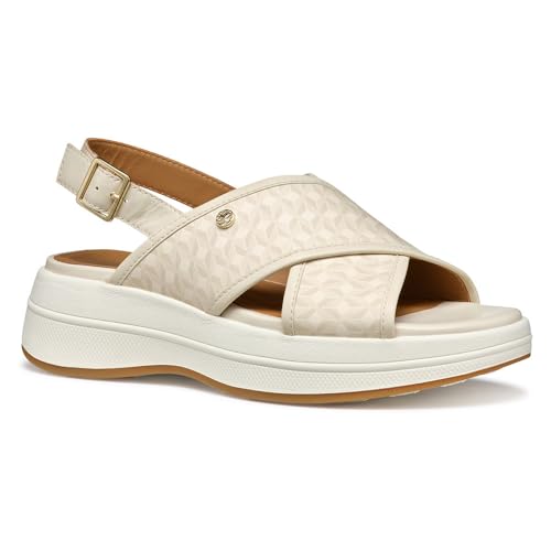 Geox D Spherica Ecub-3 S: Evita el dolor de pies con estas sandalias de plataforma beis