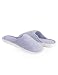Isotoner Women's Terry Embroidered Scalloped Clog, White, 8.5-9 M US