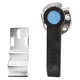 WATIIFUFU Heavy Duty Stainless Steel Steam Cabinet Door Latch with Anti-Scald Handle and Long Plate Industrial Steam Cupboard Door Hardware for Seafood Steamer and Cooler Single Handle Set