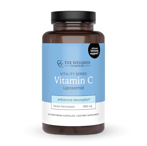 The Wellness Company Liposomal Vitamin C – Ultimate Absorption for Immune Support | 30ct (1 Month Supply)