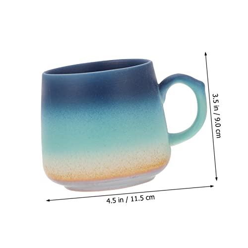 KANBUN Tazas de té, 3 unidades, taza de café, tazas de café de viaje, tazas de té de vidrio, tazas de capuchino, taza de café para el hogar, taza de agua, taza de cerámica, taza de té, taza de
