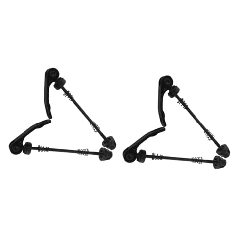 Happyyami 2 Pairs Bike Lock u Lock Bike Wheel Locking Skewer Sturdy Alloy Secure for Replacement Part