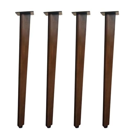 28 Inch Slant Wooden Table Legs Set of 4