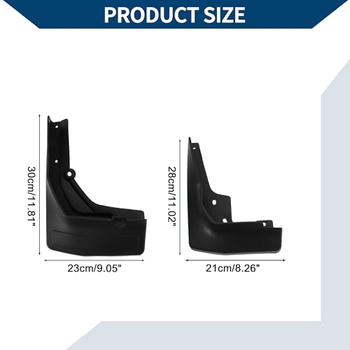 Image of Mud Flaps Splash Guards W /Mount Accessories for Mercedes-Benz GLC (Coupe) without Pedal 2017-2019 Front and Rear Mud Guards 1 Set