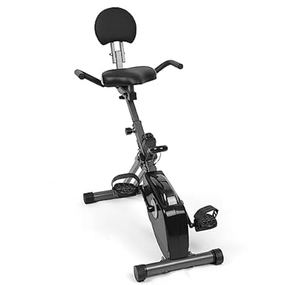 Ultrasport Bicicleta estática para Mayores Seniors Recumbent Hometrainer  60% Acero 30% PP 10% PS  Negro/Gris  Extra cómodo