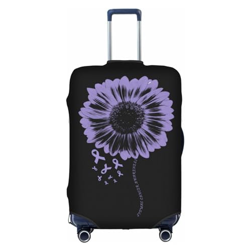 Travel Luggage Cover Stomac Cancer Awareness Fashion Washable Baggage Suitcase Protector Fit For Luggage Medium