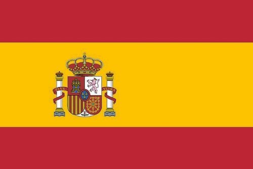 MC-Trend Spanien Espania Fahne Flagge 90x150cm mit 2 Metallösen, Ideal für den Fahnenmast, aus 100% Polyester wetterfest (Spanien 90x150 cm)