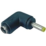 【カモン(COMON)製】DC-L型変換アダプタ(外径5.5φ/内径2.1φ/メス)⇔(外径4.0φ/内径1.7φ/オス)【5521-4017L】