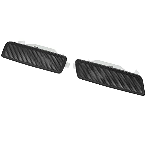 X AUTOHAUX 1 Pair Exterior Side Marker Front Fender Lights Lamps Housings for Volkswagen MK5 Golf GTI Rabbit 2006-2009 Jetta 2005-2010 R32 2008 Black