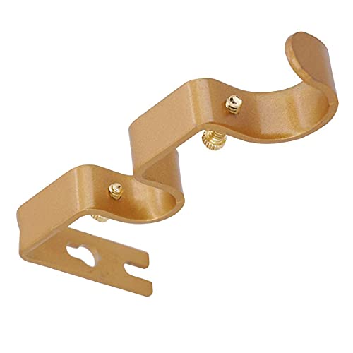Support de tringle à rideaux double robuste finition dorée premium