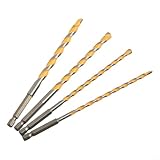 YobiLife Hartmetallbohrer mit Sechskantschaft, 160 mm, 4 Stück, 5, 6, 8, 10 mm, für Beton,...
