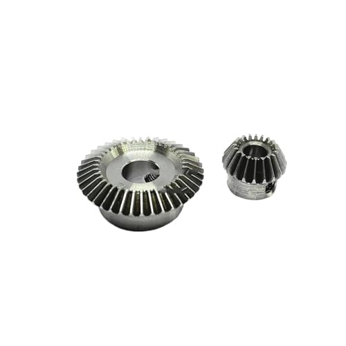 Bevel Gear Pinion Hardware Mechanical 0.5M 1:2 Bevel Gear 20T-40T 90 Degree Transmission Stainless Steel/Copper Gear 3mm and 6mm(20-40T Steel)