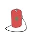 U24 Dog Tag Erkennungsmarke ID Tag an Kette Flagge Marokko Alu 30 x 50 mm