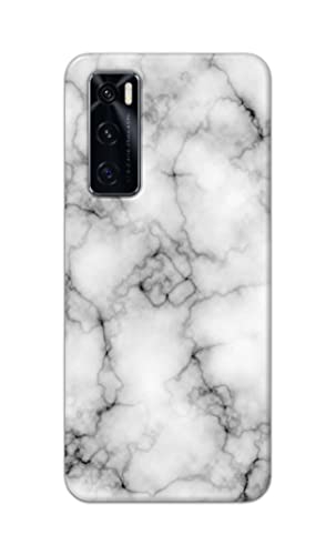 Image of Light White Marble Texture Natural Pattern Hard Back Case Cover for Vivo V20 SE Back Cover -(J5) VNS2230