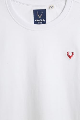 Image of Allen Solly Boys' Crew Neck T-Shirt | Stag Logo | Cotton | Regular Fit | Everyday Kids Casual Wear