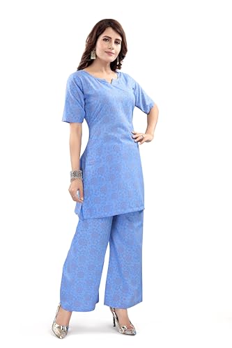 Image of Mom&Bae Women's Pure Cotton Printed Lounge Wear Comfy Night Suit Co-ord Set