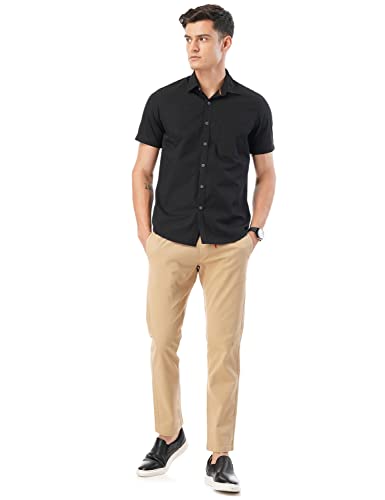 Image of FYLTR Men's Taper Fit Stretch Cotton Joggers with Elasticated Waistband & Drawstrings