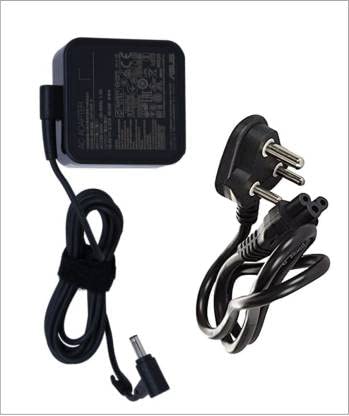 Image of Asus Adp-45Ze B 45W Laptop Adapter /Charger With Power Cord For Asus Laptop (19 V, 2.37 A, 4 Mm X 1.2Mm Diameter, Black